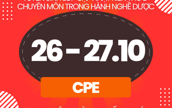 Chiêu sinh lớp Cập nhật kiến thức chuyên môn trong hành nghề dược tháng 10/2024