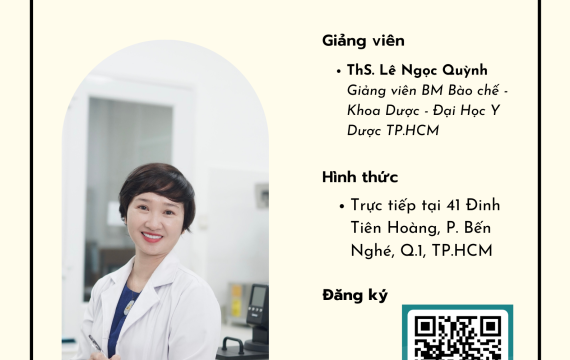 CHIÊU SINH KHÓA ĐÀO TẠO ĐIỀU CHẾ MỸ PHẨM CHĂM SÓC DA MẶT - 01/2024