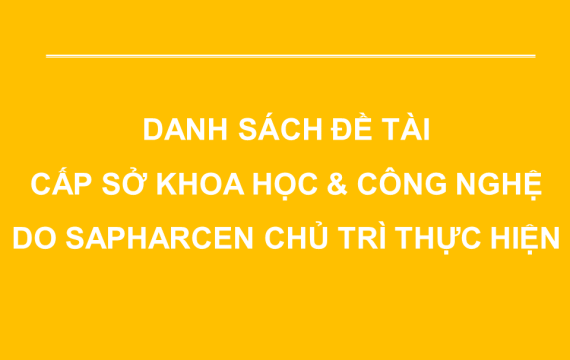 Đề tài cấp Sở KHCN