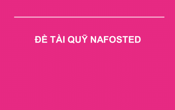 Đề tài NAFOSTED